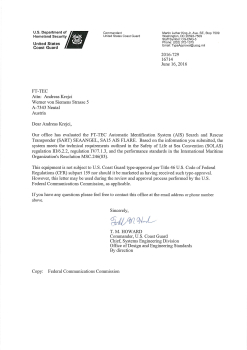 United States Coast Guard Approval